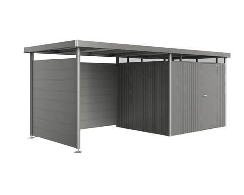 Biohort zijpaneel voor zijdak van tuinhuis HighLine H3, kwartsgrijs metallic
