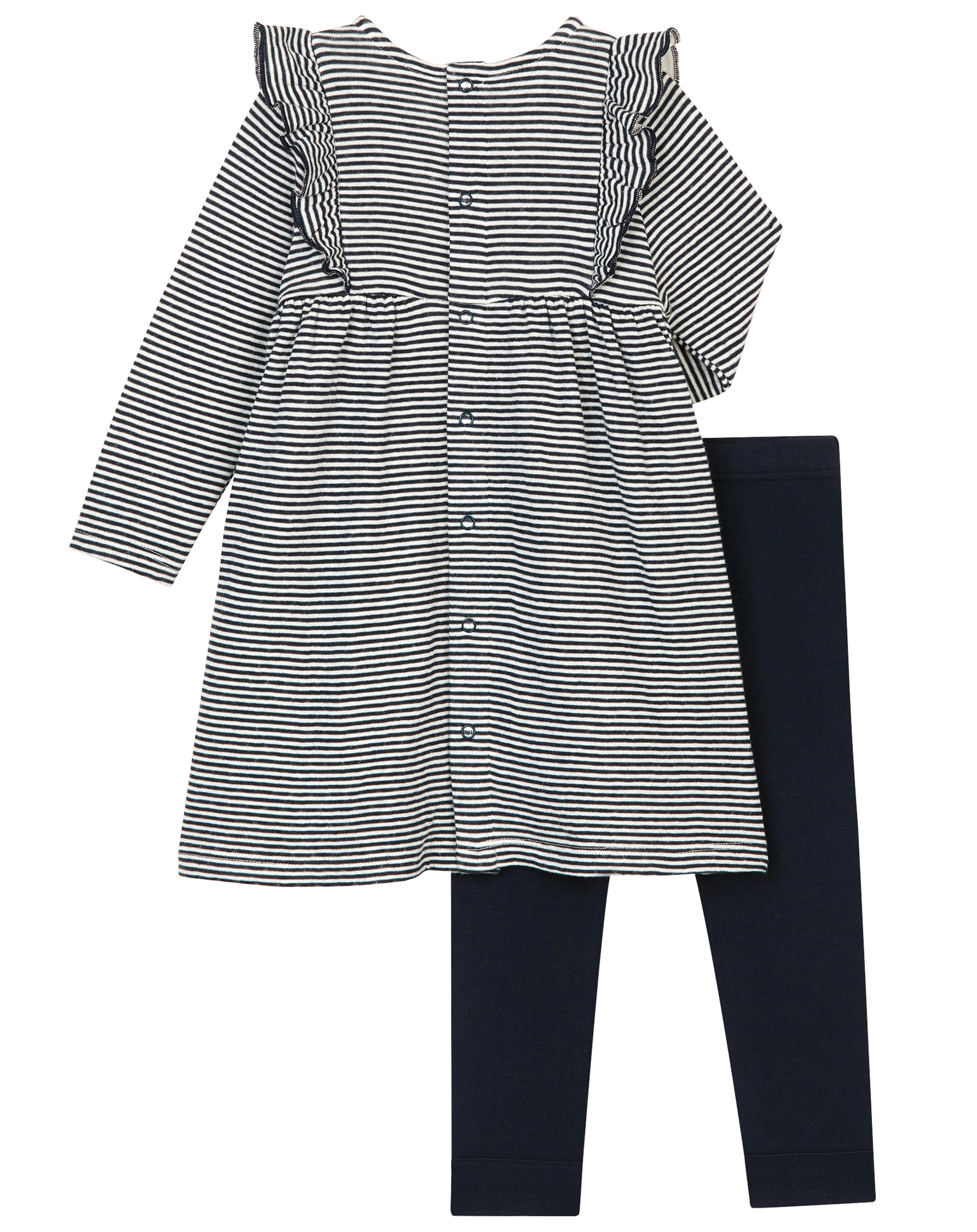 Kleid TAVA mit Leggings in smoking/marshmallow