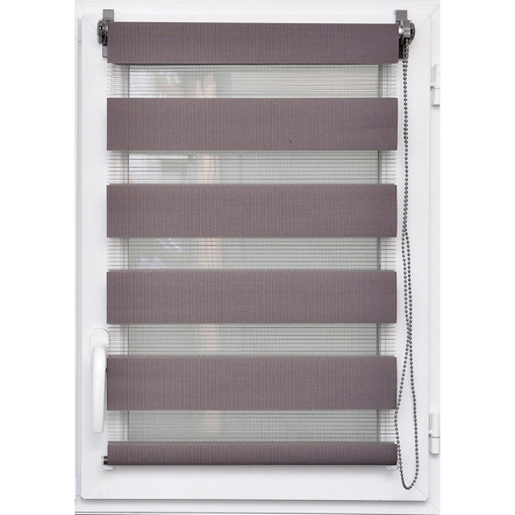 Store enrouleur jour nuit gris anthracite 90x250cm