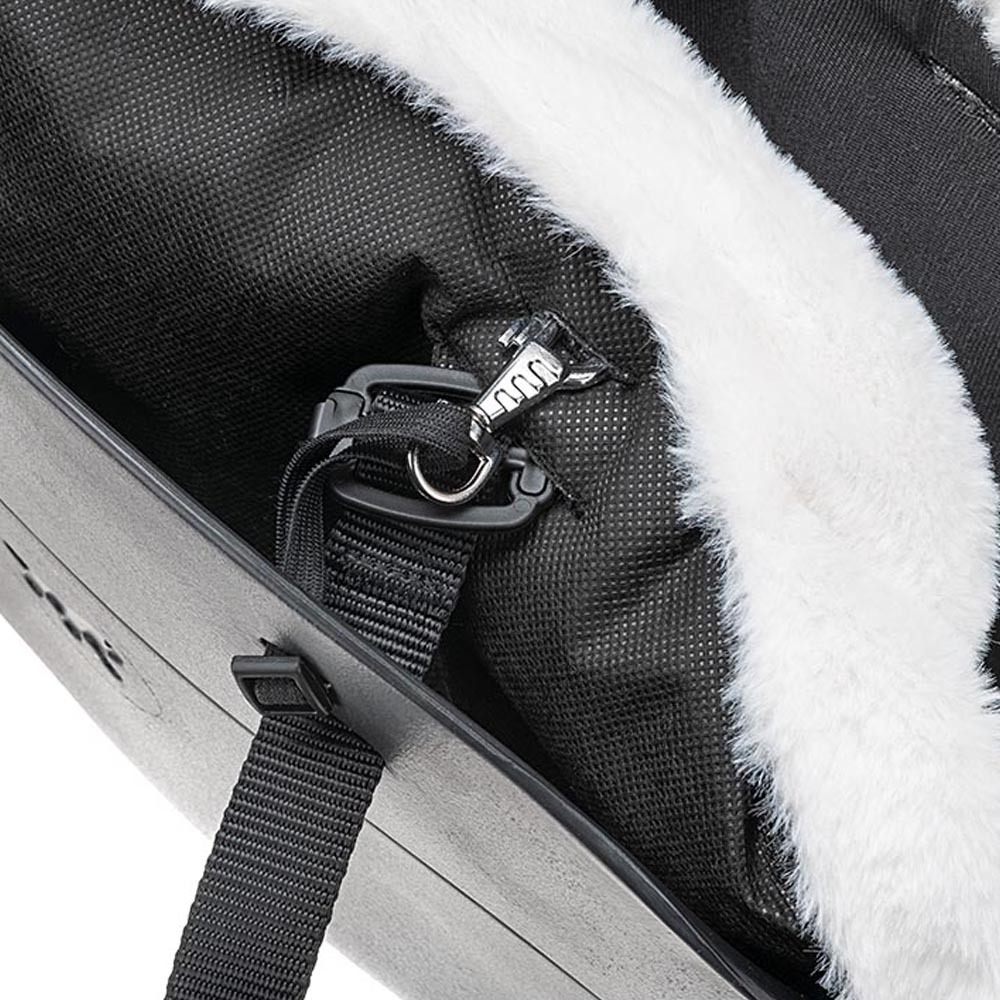 Ferplast sac de transport pour chiens with me winter, eva, caoutchouc souple plastifié, avec housse en fourrure écologique,