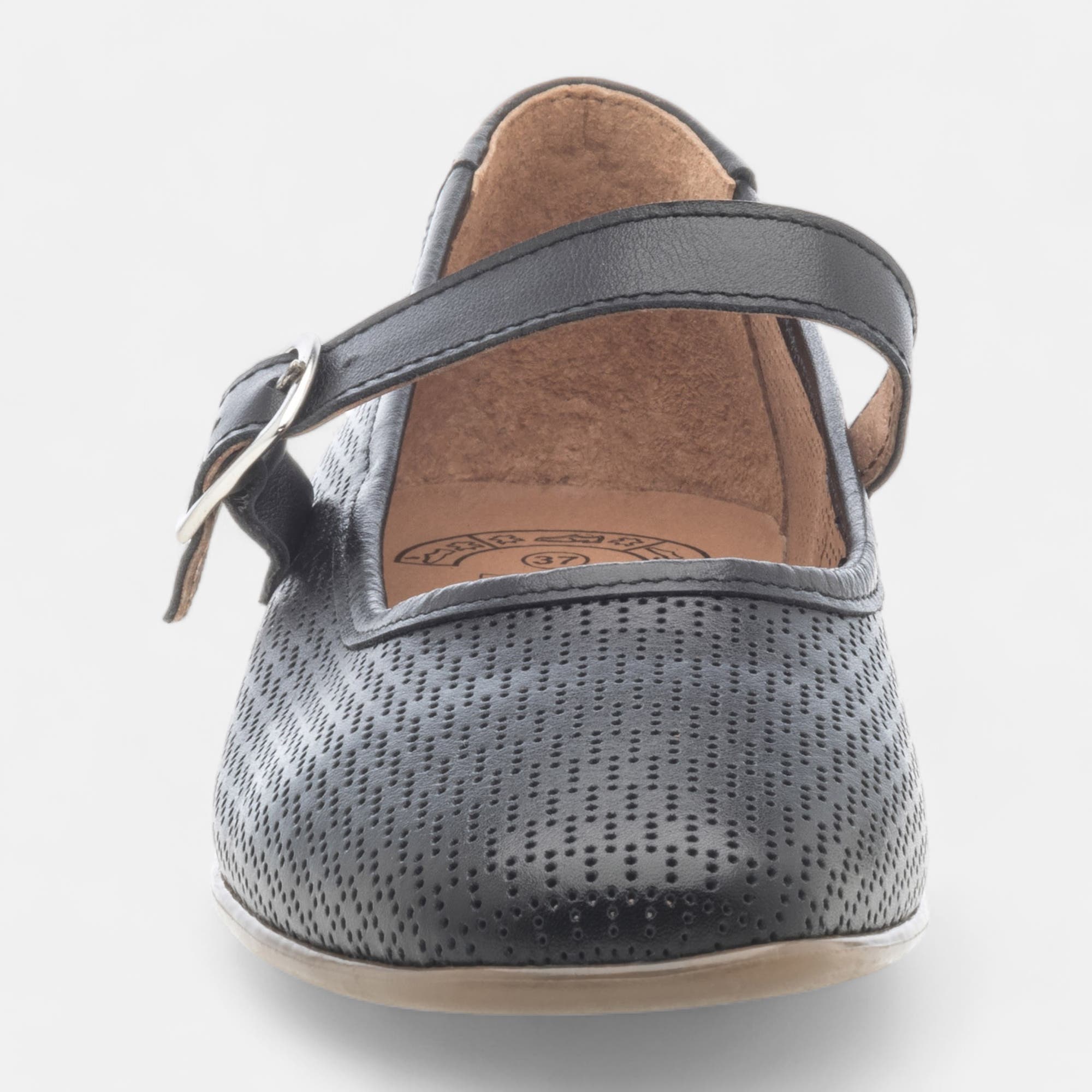 Babies Femme en cuir noir