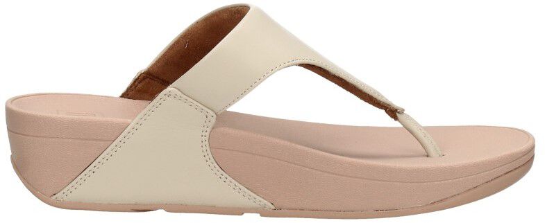 Fitflop Lulu Leather Toepost gebroken wit