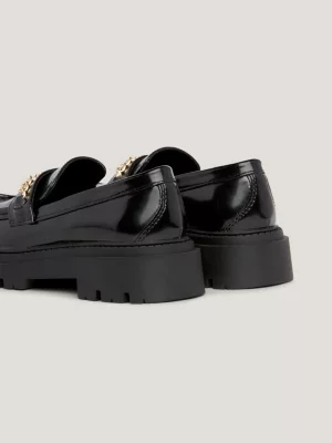 Mocassins com sola grossa escovada