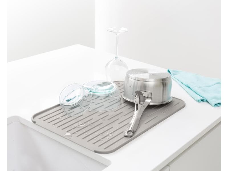 Brabantia Abtropfmatte Sink side Grau Geschirr-Trockenmatte