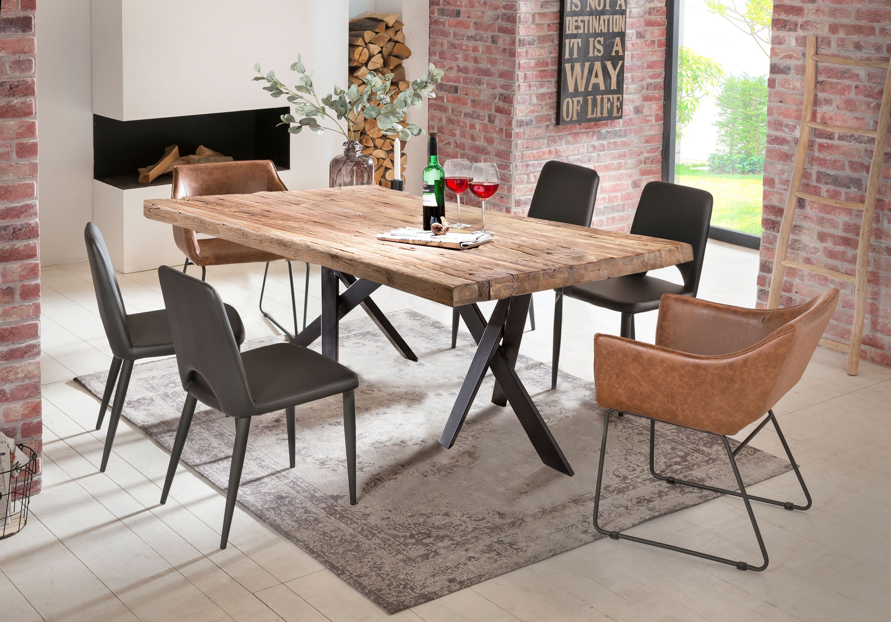 Tischplatte 200x100 Teak Esstisch Schreibtisch DIY Tisch Zubehör Küchentisch