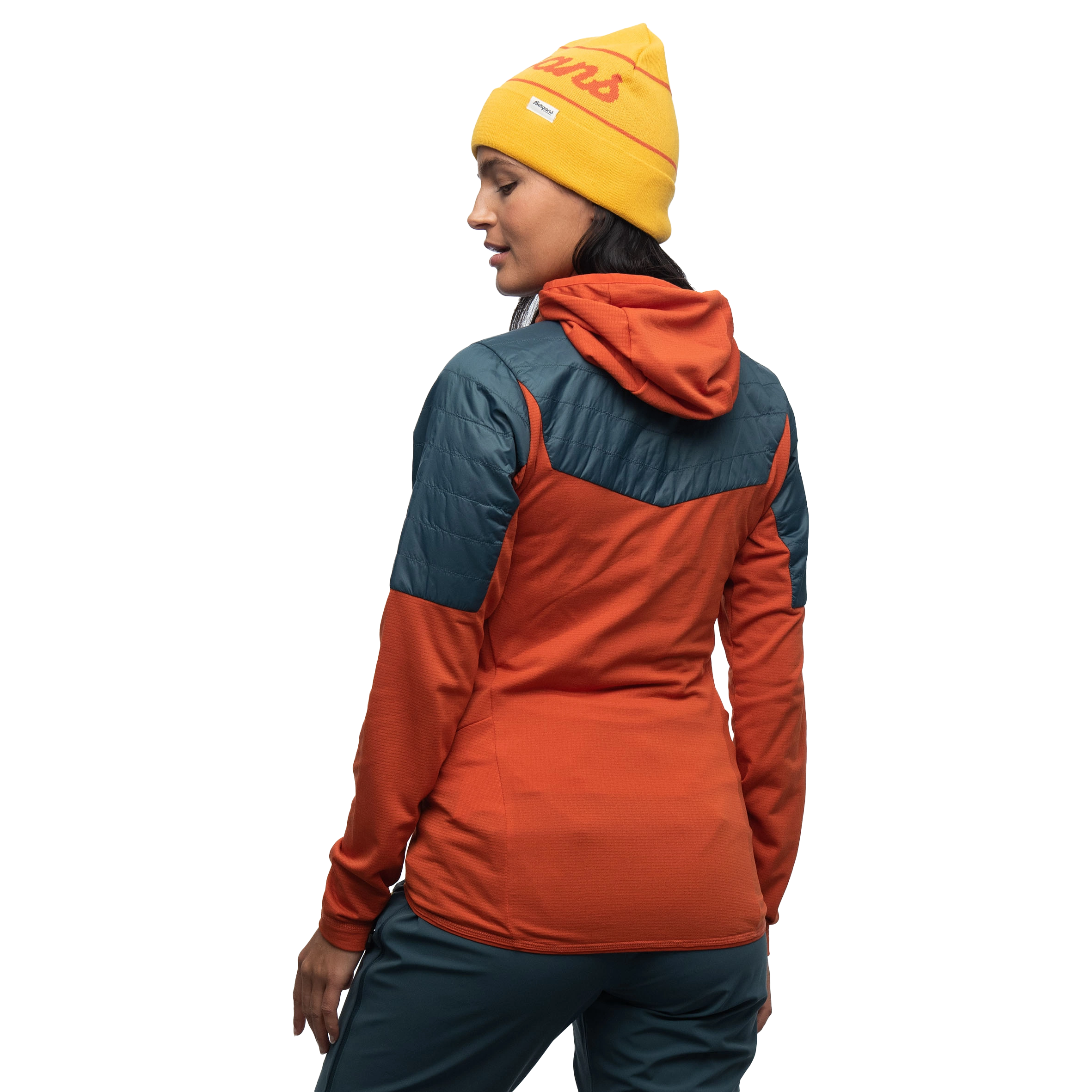 Senja Midlayer Hood W Jacket Brick / Orion Blue