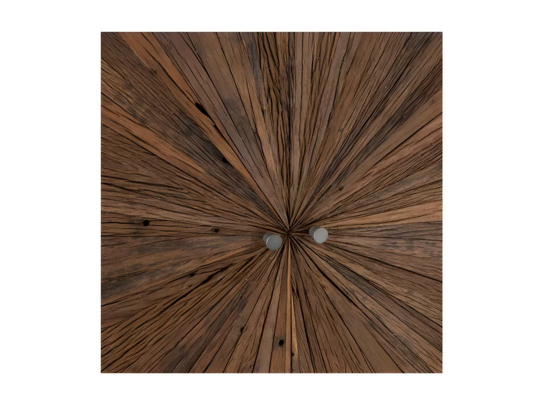 Vaisselier 2 portes Bois/Métal - ROTTERDAM n°1