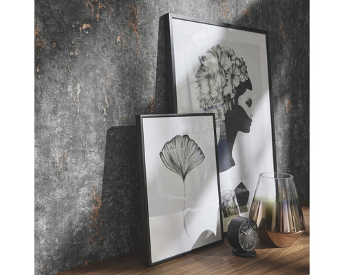 Vliesbehang 10375-47 GMK Fashion voor wanden 4 steen antraciet