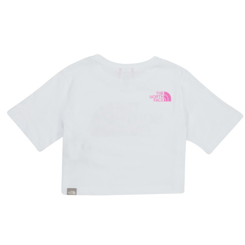 The North Face - GIRLS S/S CROP EASY TEE - Blanc