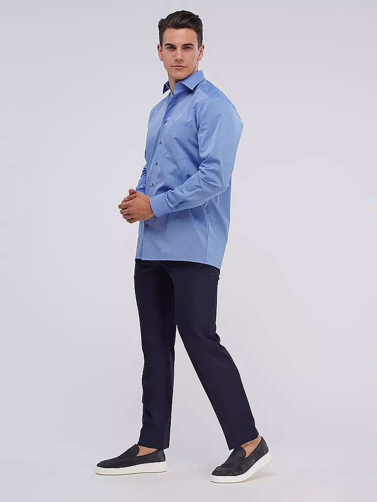 OLYMP Hemd Comfort Fit blau