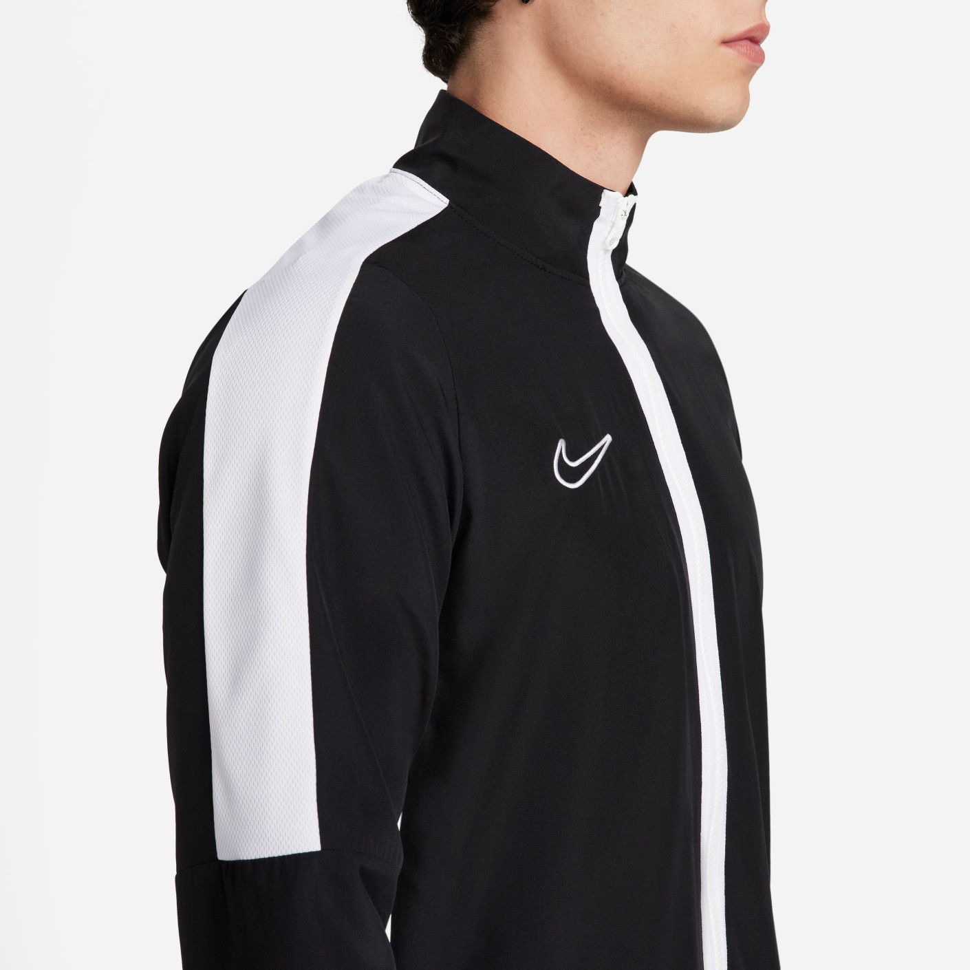 Nike Dri-FIT Academy 23 Trainingsjack Full-Zip Woven Zwart Wit