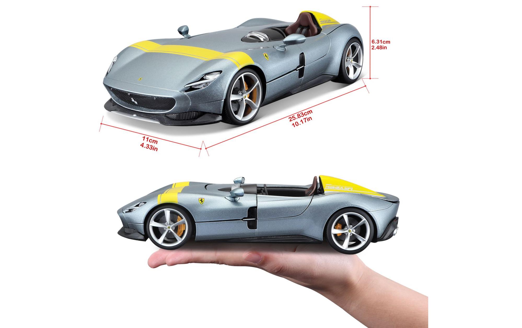 Ferrari R&P Monza SP1 Silber 1:18Sammlermodell im Massstab 1:18