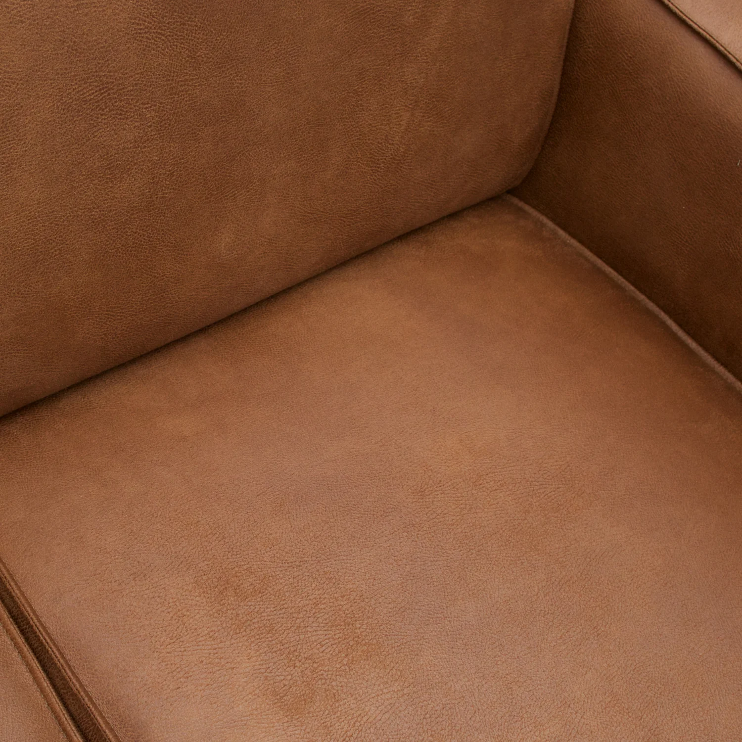 WOOOD Statement Hoekbank Links - Eco-leder - Cognac