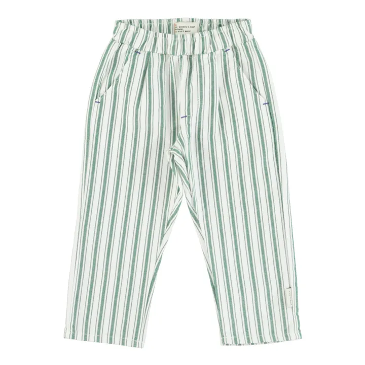 Piupiuchick Pantalon Rayure | Vert