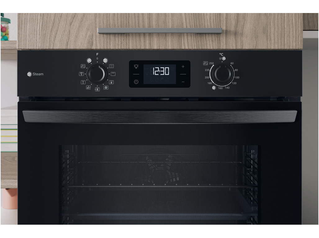 FORNO MULTIFUNÇÕES INDESIT IO 258HS B HIDROLÍTICO A 71L
