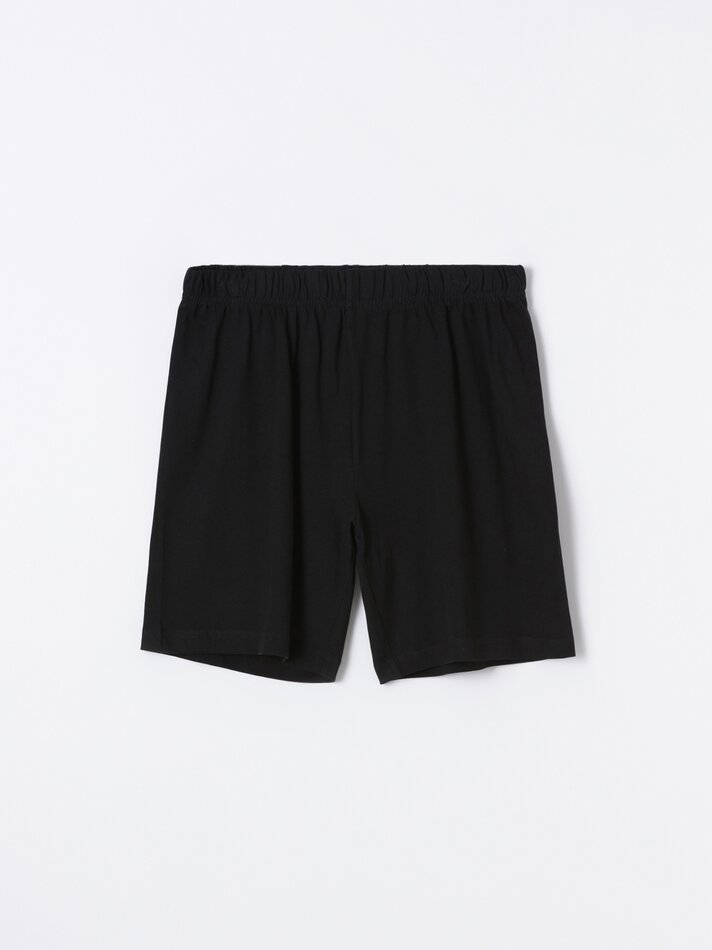 Conjunto de pijama curto - Preto