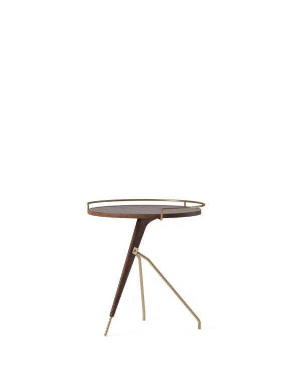 Audo Copenhagen Umanoff bijzettafel Ø45 walnoot/messing