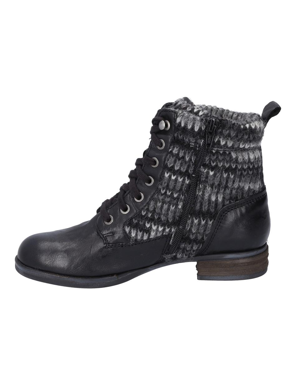 Stiefelette Sanja 17, schwarz-kombi