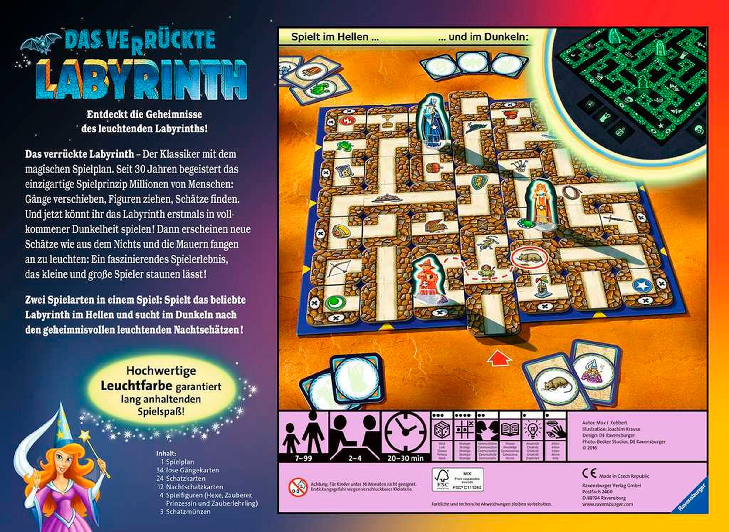 Ravensburger Das verrückte Labyrinth - Glow in the Dark