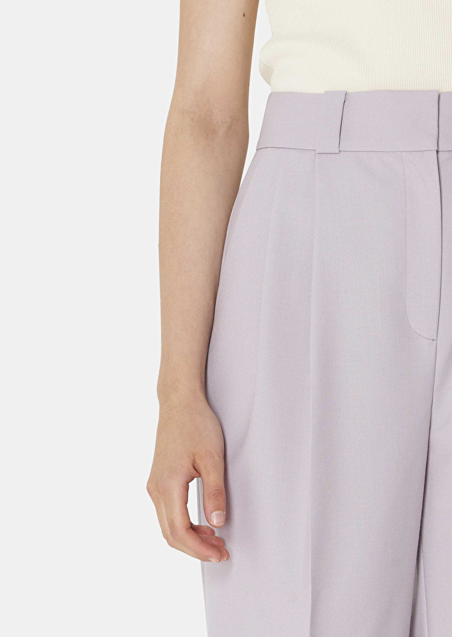 Short Swanviolet en laine froide