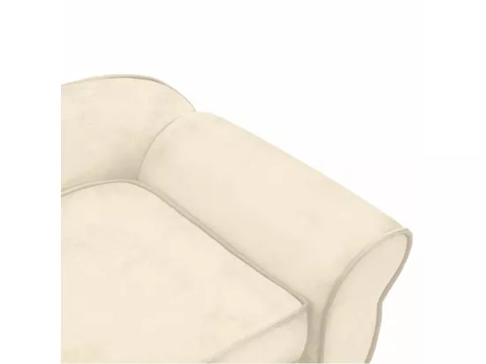 Canapé pour chien Crème 72x45x30 cm Peluche