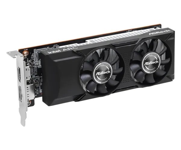 ASRock Intel Arc A380 - Grafikkort - Arc A380 - 6 GB GDDR6 - PCIe 4.0 x8 lavprofil - HDMI, DisplayPort