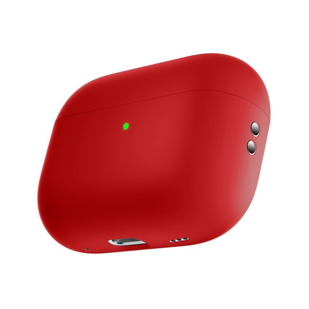 AirPods Pro 2 / AirPods Pro Silikon Case Schutzhülle Abdeckung - Rot (Matt)