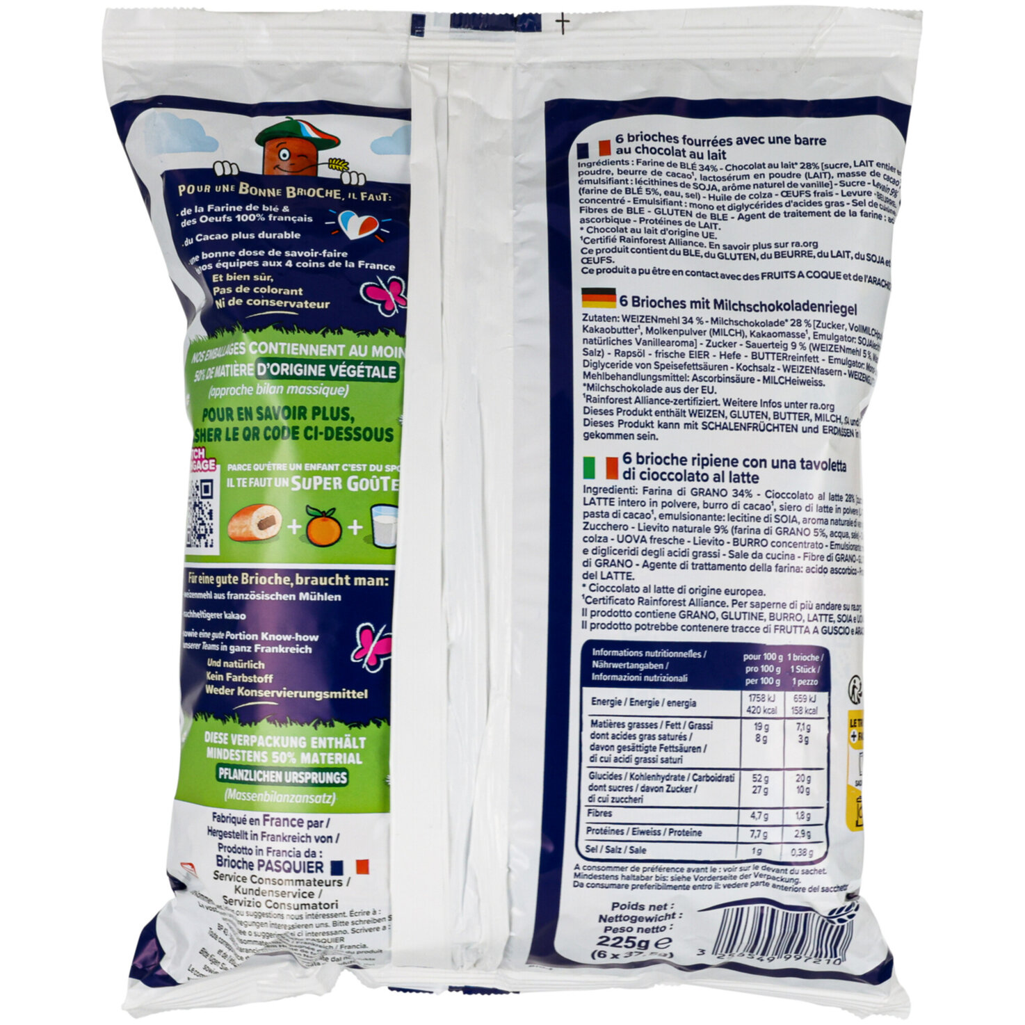 Pasquier Pitch Choco Barre Lait