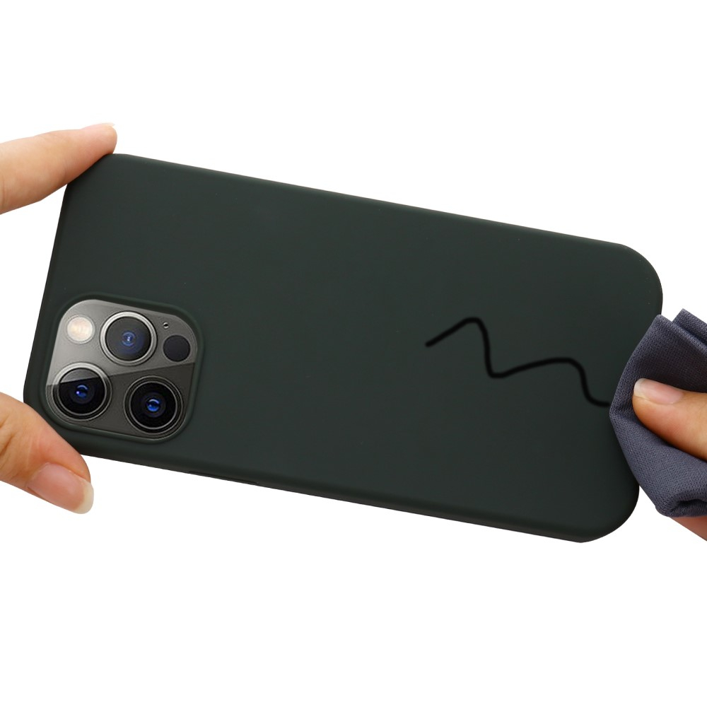 iPhone 13 Pro MagSafe Soft Silikon Case Hülle - Dunkelgrün