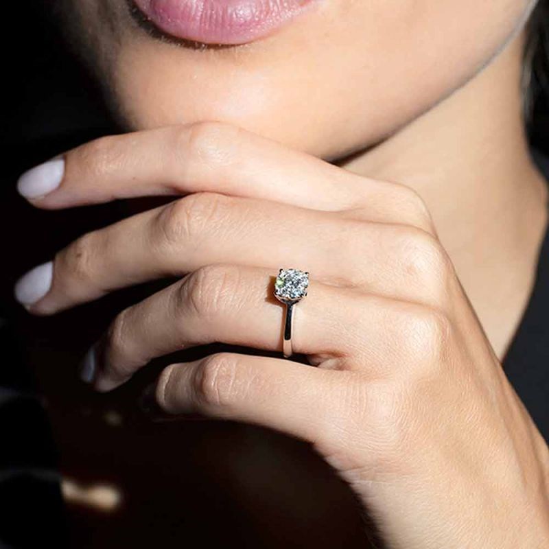 Bague Luciana Or Blanc et Diamants