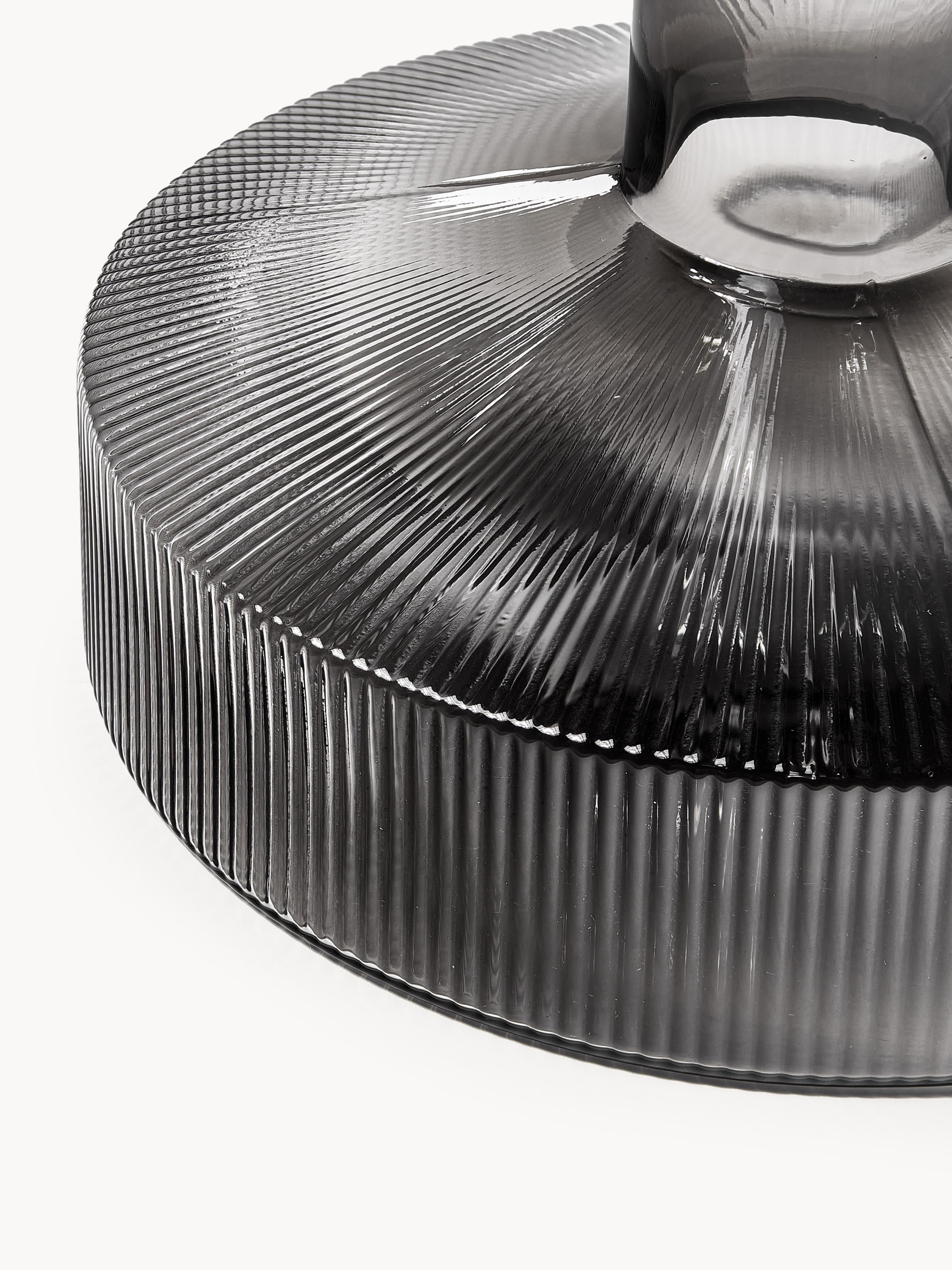 Mondgeblazen decanter Ripple met groefreliëf, 1.1 L