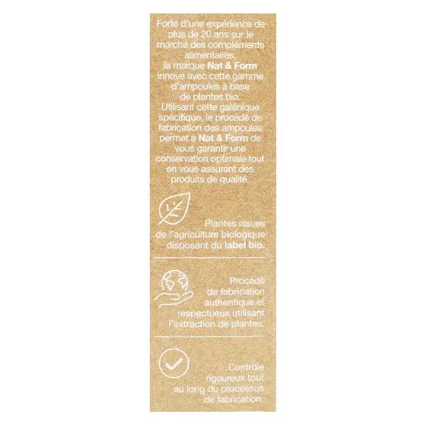 Nat & Form Ampoules Confort Urinaire Bio 20 ampoules