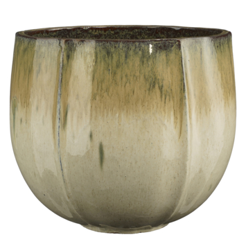 Bloempot Corsica crème keramiek 34 x 36 cm
