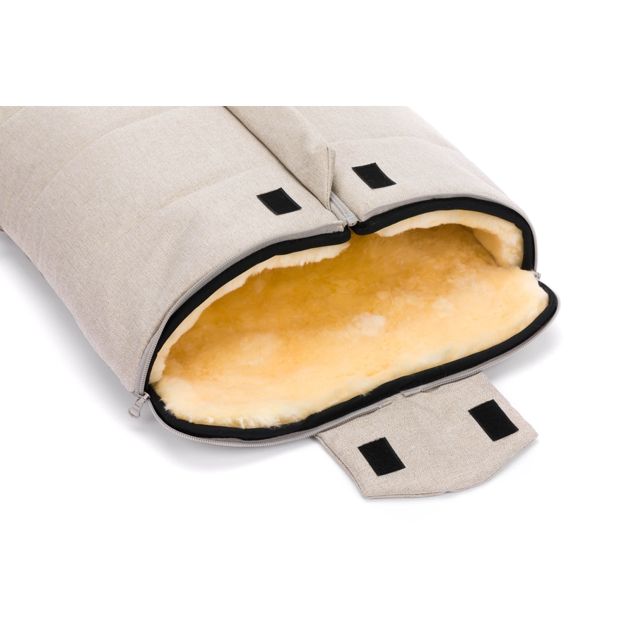 fillikid Winterfußsack Jarvis Lammfell Sand Melange