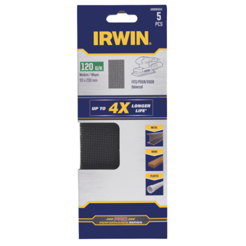 Irwin schuurgaas 230 x 93 mm K80 5 stuks.