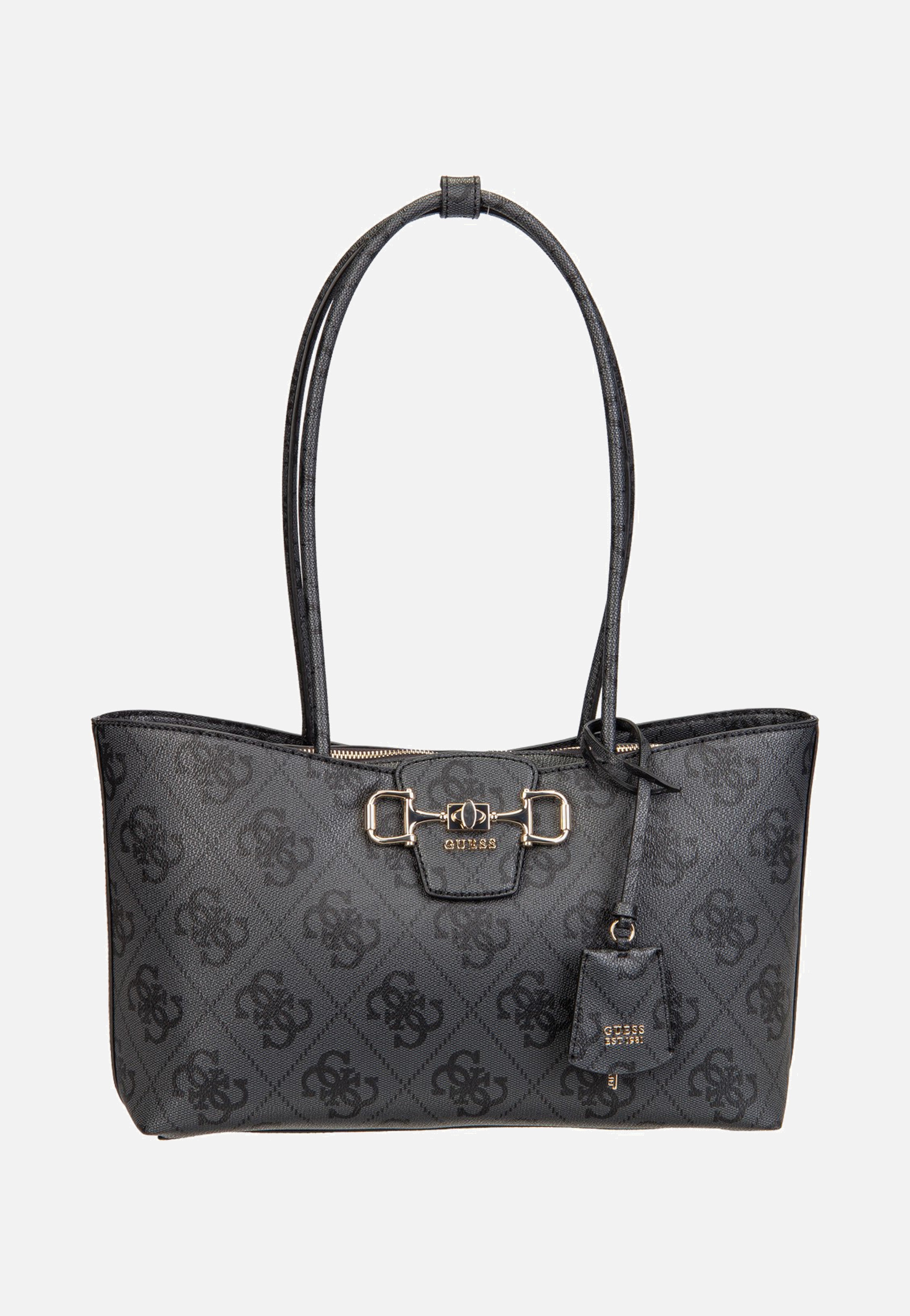 Janie Logo Girlfriend Carryall Coal Logo - Shopper