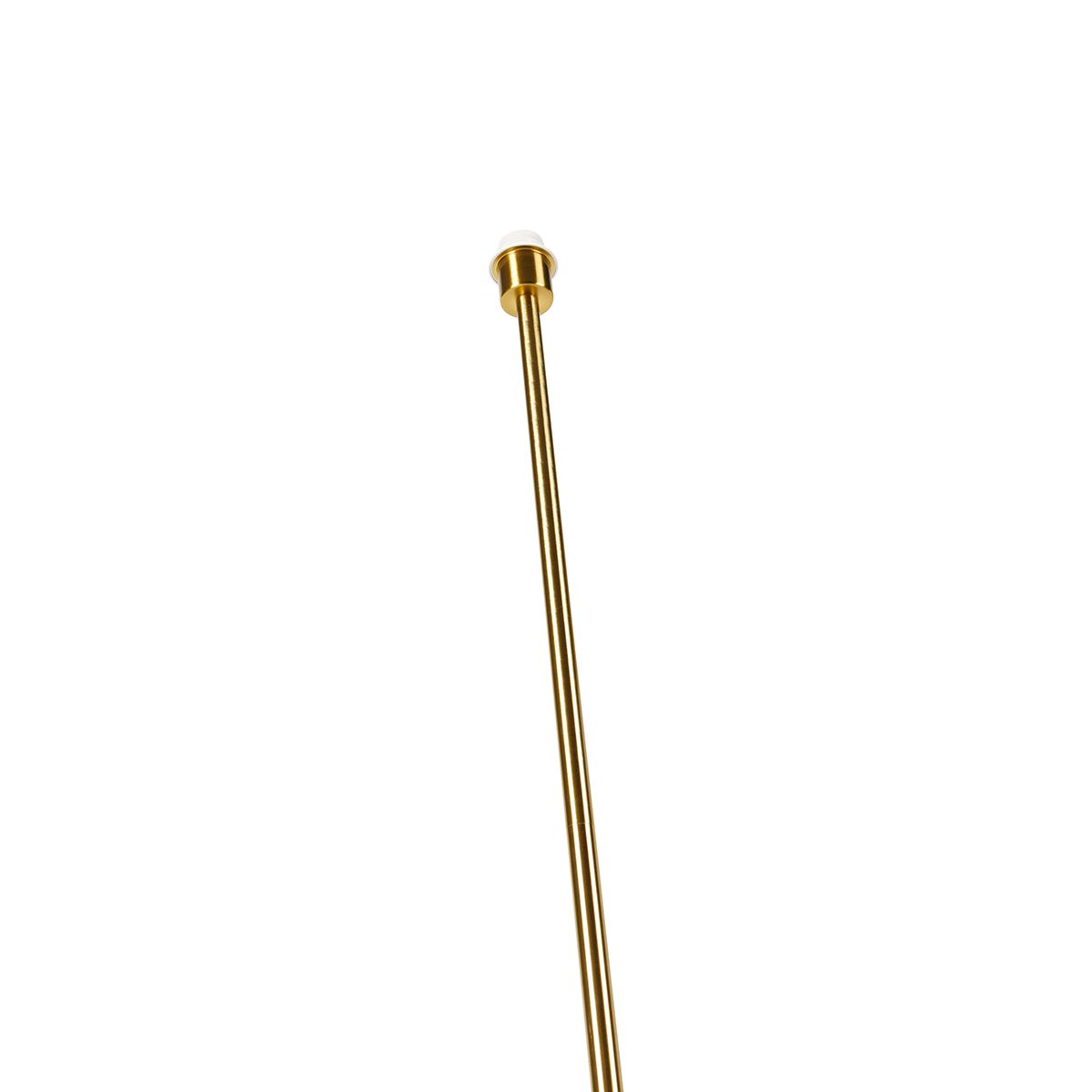 Moderne vloerlamp messing met marmeren voet- Kaso