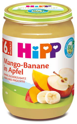 HiPP Bio Mango-Banane in Apfel ab 6. Monat
