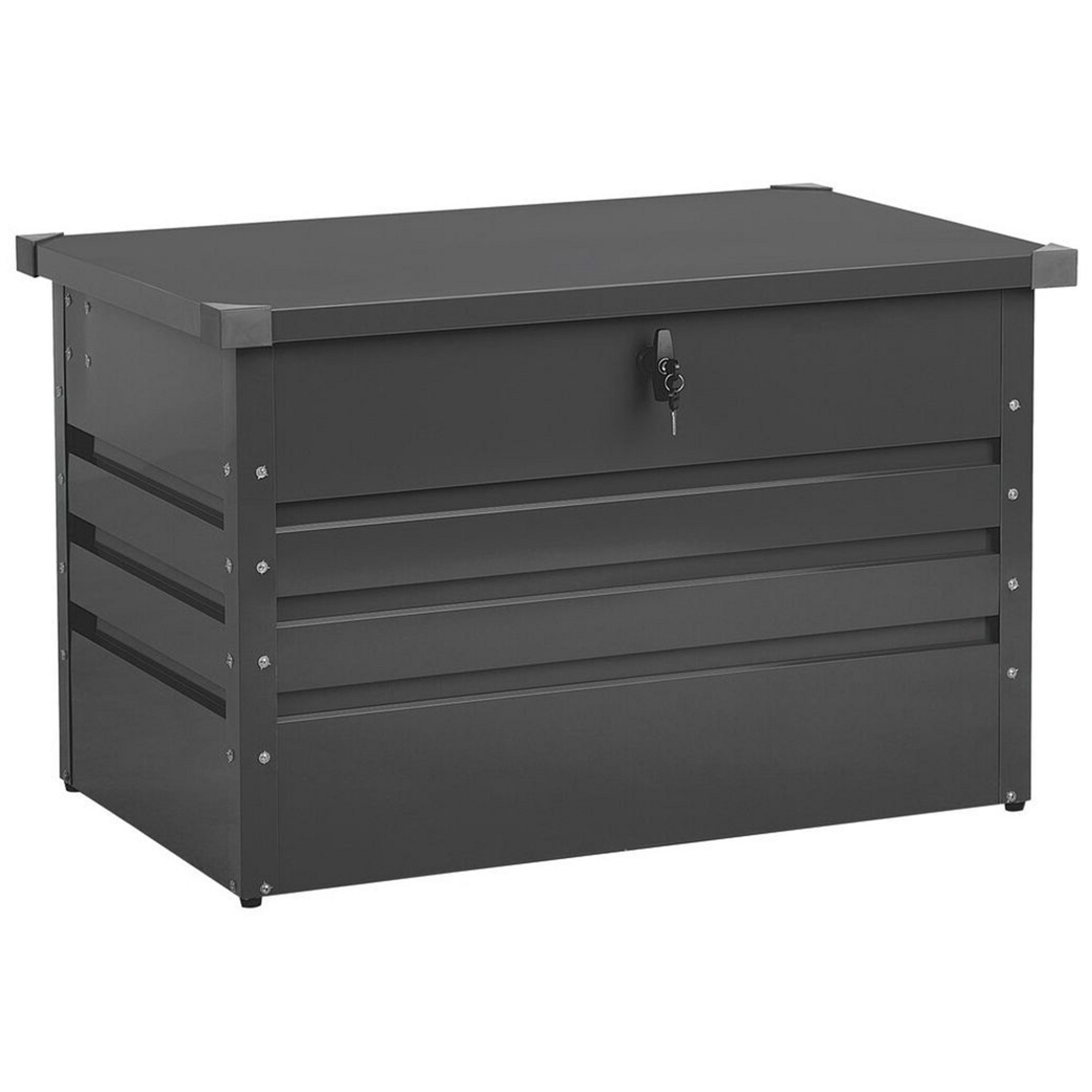Beliani - CEBROSA S - Kussenbox - Grafietgrijs - 300 L -  Staal