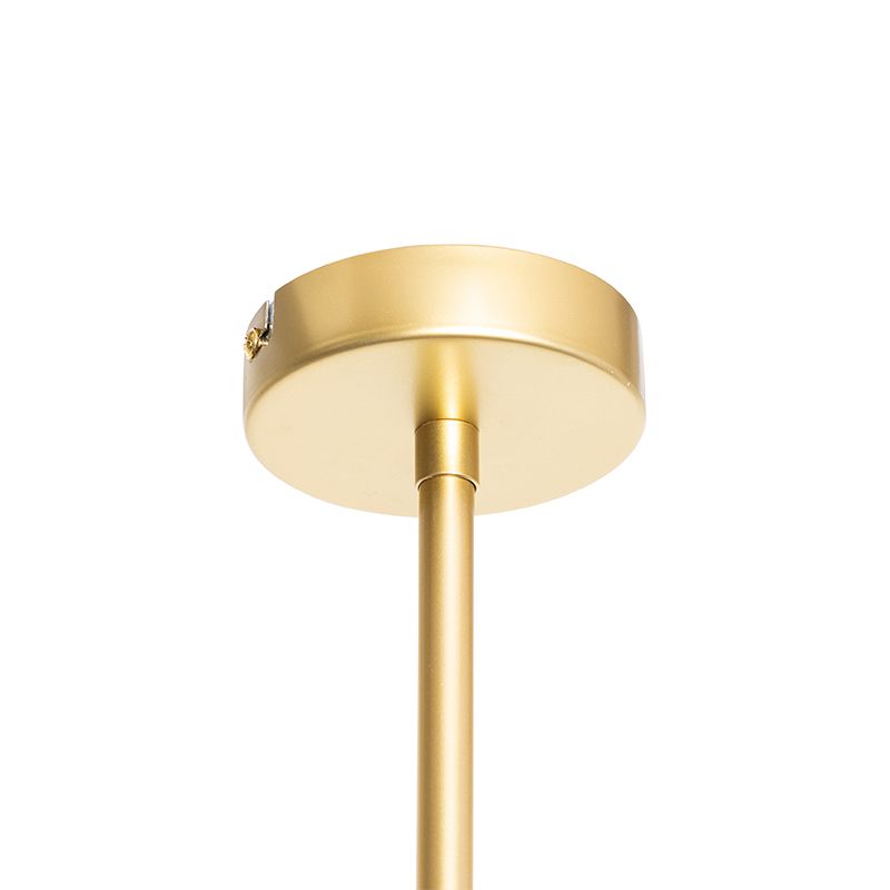 Design hanglamp zwart met goud 6-lichts - Sinem