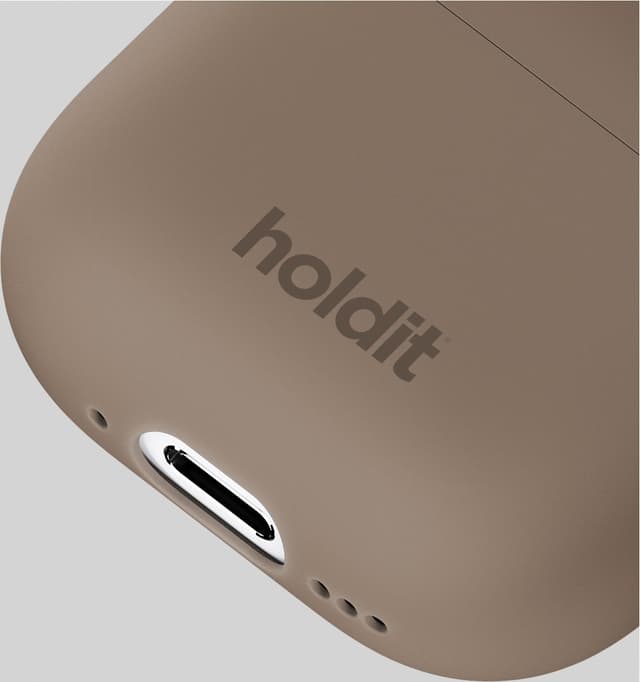 Holdit AirPods 4 Silicone etui (mochabrun)