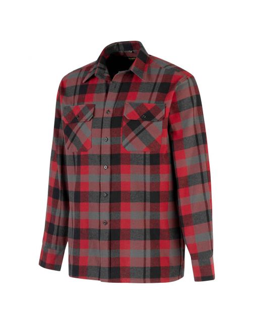 Storvik Blouse Flanel Rood&Zwart - Vrijetijdskleding