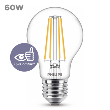Philips LED peer E27 5,9W 6 stuks filament helder niet dimbaar