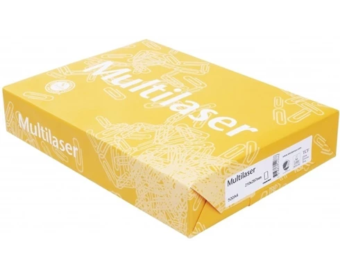 Multilaser A4 80 g 500 ark u/hull