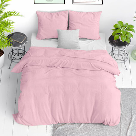 Dekbedovertrek Stone Washed - Roze