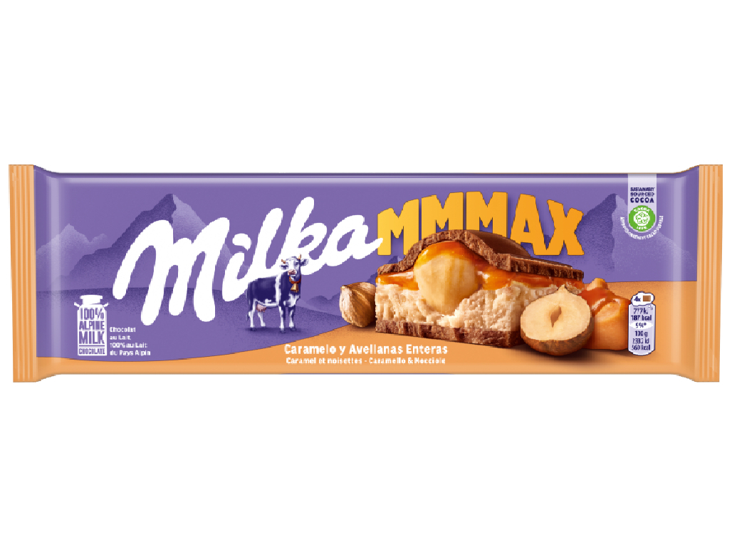 CHOCOLATE MILKA TOFFEE Y AVELLANAS 300G