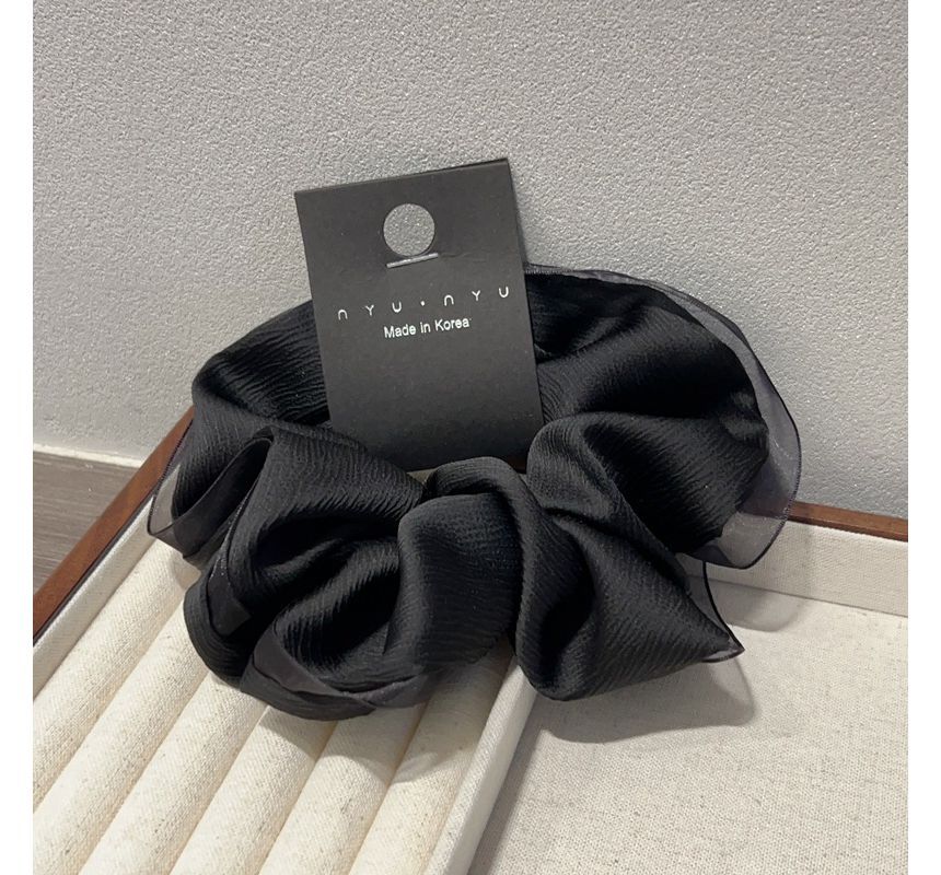 enthice - Scrunchie met mesh-afwerking