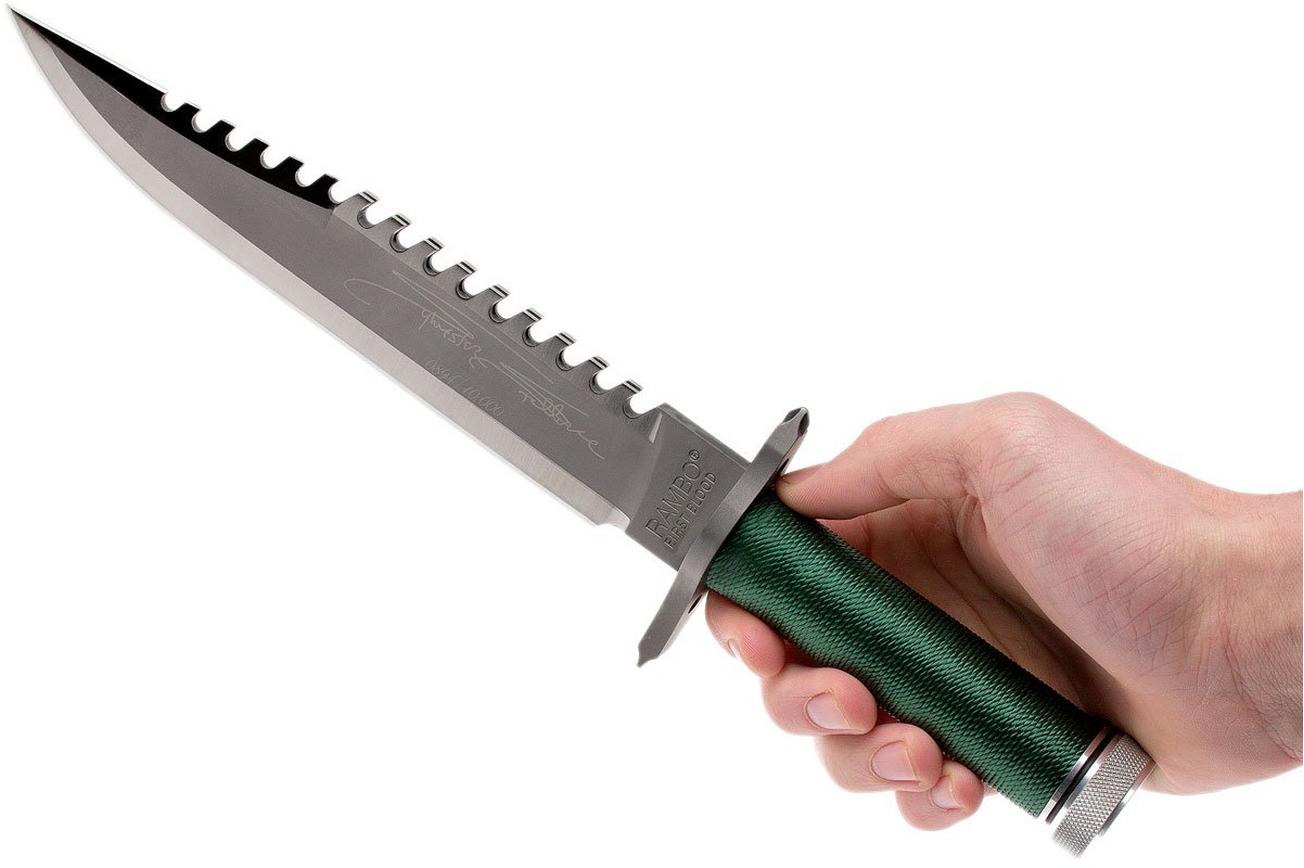 RAMBO knife First Blood Signature Edition met survival kit, 9293