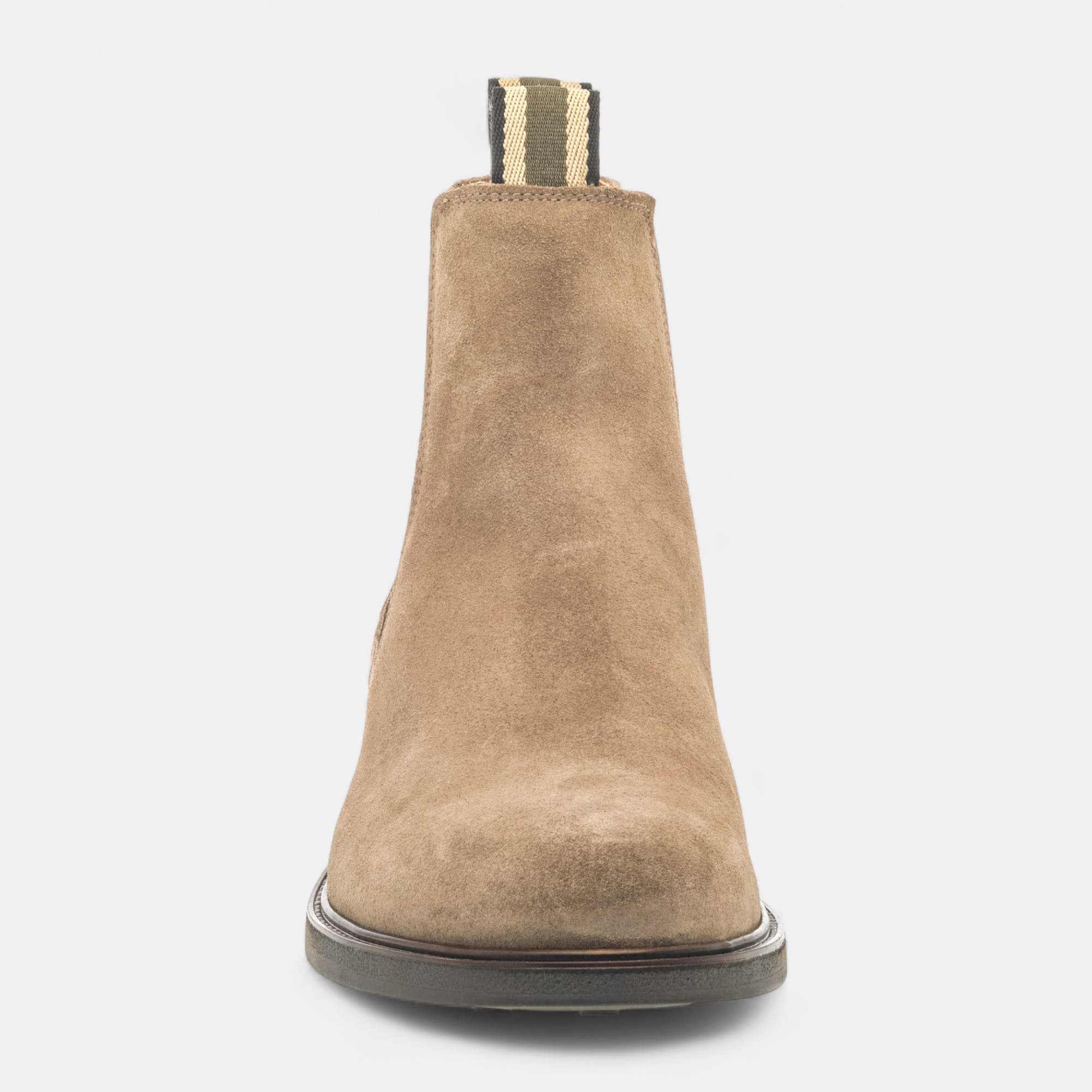 Boots chelsea Homme en cuir beige