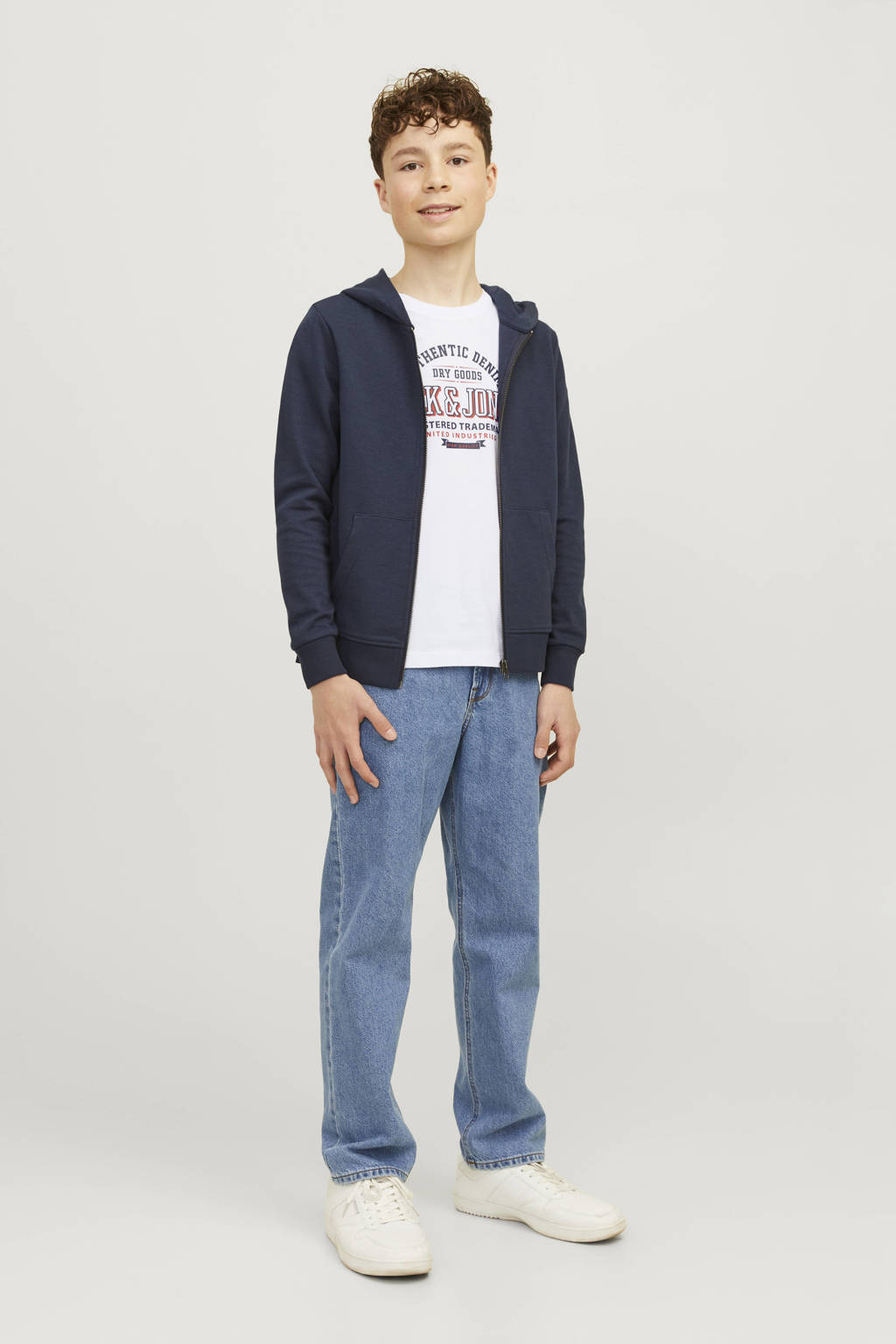 JACK & JONES T-shirt JJELOGO met logo wit